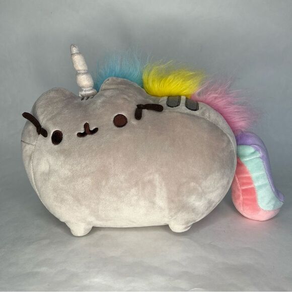 Pusheen Pusheenicorn GUND Cat Unicorn 13” Plush Rainbow Kitty Stuffed - Picture 1 of 7